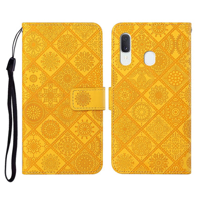 Ethnic Style Embossed Pattern Horizontal Flip Leather Case with Holder & Card Slots & Wallet & Lanyard, For Samsung Galaxy A20e, For Samsung Galaxy A20s, For Samsung Galaxy A21, For Samsung Galaxy A21s, For Samsung Galaxy A31, For Samsung Galaxy A40