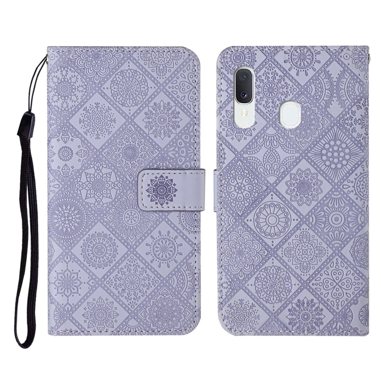Ethnic Style Embossed Pattern Horizontal Flip Leather Case with Holder & Card Slots & Wallet & Lanyard, For Samsung Galaxy A20e, For Samsung Galaxy A20s, For Samsung Galaxy A21, For Samsung Galaxy A21s, For Samsung Galaxy A31, For Samsung Galaxy A40