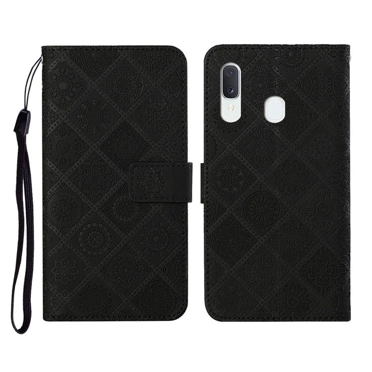 Ethnic Style Embossed Pattern Horizontal Flip Leather Case with Holder & Card Slots & Wallet & Lanyard, For Samsung Galaxy A20e, For Samsung Galaxy A20s, For Samsung Galaxy A21, For Samsung Galaxy A21s, For Samsung Galaxy A31, For Samsung Galaxy A40