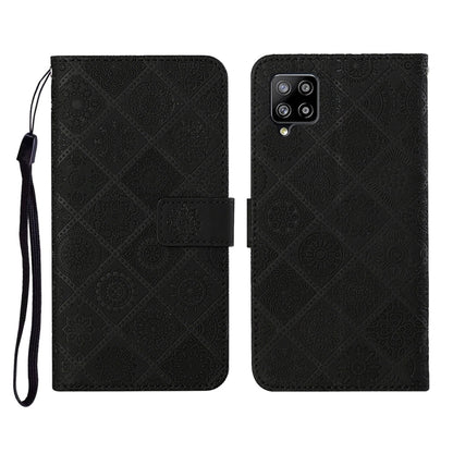 Ethnic Style Embossed Pattern Horizontal Flip Leather Case with Holder & Card Slots & Wallet & Lanyard, For Samsung Galaxy A41, For Samsung Galaxy A42 5G, For Samsung Galaxy A50, For Samsung Galaxy A51, For Samsung Galaxy A70, For Samsung Galaxy A71