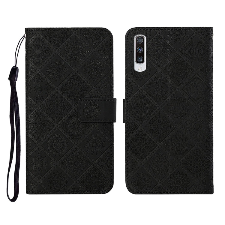 Ethnic Style Embossed Pattern Horizontal Flip Leather Case with Holder & Card Slots & Wallet & Lanyard, For Samsung Galaxy A41, For Samsung Galaxy A42 5G, For Samsung Galaxy A50, For Samsung Galaxy A51, For Samsung Galaxy A70, For Samsung Galaxy A71
