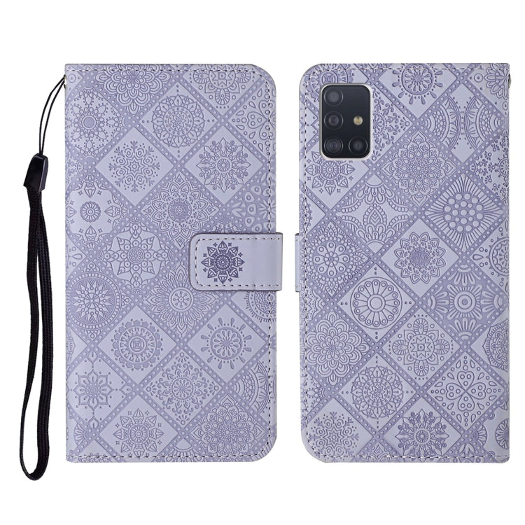 Ethnic Style Embossed Pattern Horizontal Flip Leather Case with Holder & Card Slots & Wallet & Lanyard, For Samsung Galaxy A41, For Samsung Galaxy A42 5G, For Samsung Galaxy A50, For Samsung Galaxy A51, For Samsung Galaxy A70, For Samsung Galaxy A71