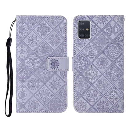 Ethnic Style Embossed Pattern Horizontal Flip Leather Case with Holder & Card Slots & Wallet & Lanyard, For Samsung Galaxy A41, For Samsung Galaxy A42 5G, For Samsung Galaxy A50, For Samsung Galaxy A51, For Samsung Galaxy A70, For Samsung Galaxy A71