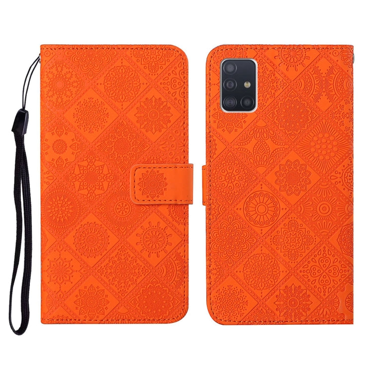 Ethnic Style Embossed Pattern Horizontal Flip Leather Case with Holder & Card Slots & Wallet & Lanyard, For Samsung Galaxy A41, For Samsung Galaxy A42 5G, For Samsung Galaxy A50, For Samsung Galaxy A51, For Samsung Galaxy A70, For Samsung Galaxy A71