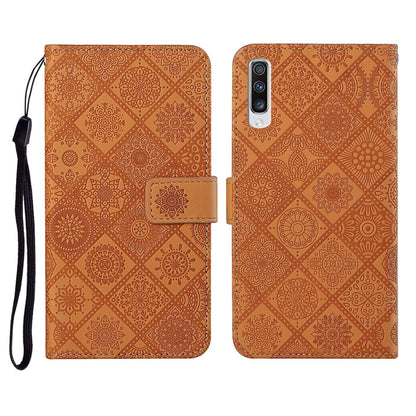 Ethnic Style Embossed Pattern Horizontal Flip Leather Case with Holder & Card Slots & Wallet & Lanyard, For Samsung Galaxy A41, For Samsung Galaxy A42 5G, For Samsung Galaxy A50, For Samsung Galaxy A51, For Samsung Galaxy A70, For Samsung Galaxy A71
