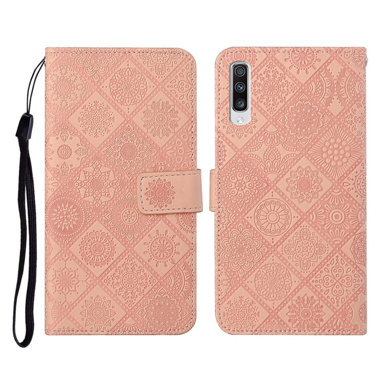 Ethnic Style Embossed Pattern Horizontal Flip Leather Case with Holder & Card Slots & Wallet & Lanyard, For Samsung Galaxy A41, For Samsung Galaxy A42 5G, For Samsung Galaxy A50, For Samsung Galaxy A51, For Samsung Galaxy A70, For Samsung Galaxy A71