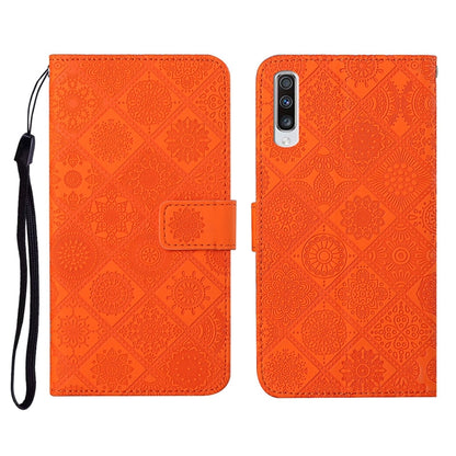 Ethnic Style Embossed Pattern Horizontal Flip Leather Case with Holder & Card Slots & Wallet & Lanyard, For Samsung Galaxy A41, For Samsung Galaxy A42 5G, For Samsung Galaxy A50, For Samsung Galaxy A51, For Samsung Galaxy A70, For Samsung Galaxy A71