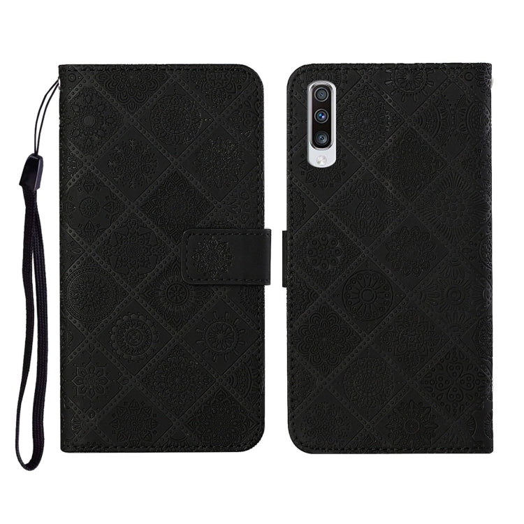 Ethnic Style Embossed Pattern Horizontal Flip Leather Case with Holder & Card Slots & Wallet & Lanyard, For Samsung Galaxy A41, For Samsung Galaxy A42 5G, For Samsung Galaxy A50, For Samsung Galaxy A51, For Samsung Galaxy A70, For Samsung Galaxy A71