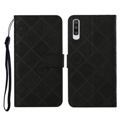 Ethnic Style Embossed Pattern Horizontal Flip Leather Case with Holder & Card Slots & Wallet & Lanyard, For Samsung Galaxy A41, For Samsung Galaxy A42 5G, For Samsung Galaxy A50, For Samsung Galaxy A51, For Samsung Galaxy A70, For Samsung Galaxy A71