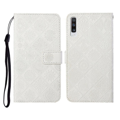 Ethnic Style Embossed Pattern Horizontal Flip Leather Case with Holder & Card Slots & Wallet & Lanyard, For Samsung Galaxy A41, For Samsung Galaxy A42 5G, For Samsung Galaxy A50, For Samsung Galaxy A51, For Samsung Galaxy A70, For Samsung Galaxy A71
