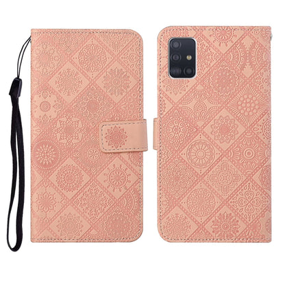 Ethnic Style Embossed Pattern Horizontal Flip Leather Case with Holder & Card Slots & Wallet & Lanyard, For Samsung Galaxy A41, For Samsung Galaxy A42 5G, For Samsung Galaxy A50, For Samsung Galaxy A51, For Samsung Galaxy A70, For Samsung Galaxy A71
