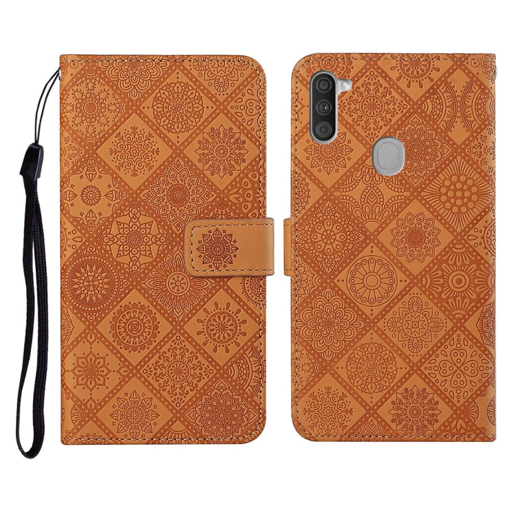 Ethnic Style Embossed Pattern Horizontal Flip Leather Case with Holder & Card Slots & Wallet & Lanyard, For Samsung Galaxy M11, For Samsung Galaxy Note20, For Samsung Galaxy Note20 Ultra, For Samsung Galaxy S10, For Samsung Galaxy S10+�����������������...