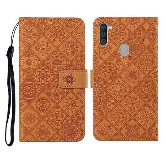 Ethnic Style Embossed Pattern Horizontal Flip Leather Case with Holder & Card Slots & Wallet & Lanyard, For Samsung Galaxy M11, For Samsung Galaxy Note20, For Samsung Galaxy Note20 Ultra, For Samsung Galaxy S10, For Samsung Galaxy S10+�����������������...