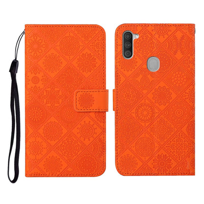Ethnic Style Embossed Pattern Horizontal Flip Leather Case with Holder & Card Slots & Wallet & Lanyard, For Samsung Galaxy M11, For Samsung Galaxy Note20, For Samsung Galaxy Note20 Ultra, For Samsung Galaxy S10, For Samsung Galaxy S10+�����������������...