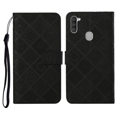Ethnic Style Embossed Pattern Horizontal Flip Leather Case with Holder & Card Slots & Wallet & Lanyard, For Samsung Galaxy M11, For Samsung Galaxy Note20, For Samsung Galaxy Note20 Ultra, For Samsung Galaxy S10, For Samsung Galaxy S10+�����������������...