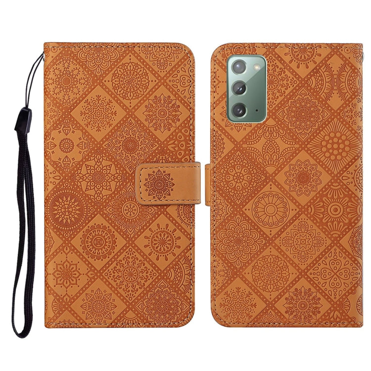 Ethnic Style Embossed Pattern Horizontal Flip Leather Case with Holder & Card Slots & Wallet & Lanyard, For Samsung Galaxy M11, For Samsung Galaxy Note20, For Samsung Galaxy Note20 Ultra, For Samsung Galaxy S10, For Samsung Galaxy S10+�����������������...