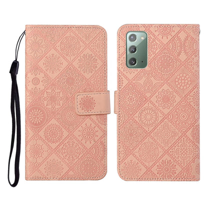 Ethnic Style Embossed Pattern Horizontal Flip Leather Case with Holder & Card Slots & Wallet & Lanyard, For Samsung Galaxy M11, For Samsung Galaxy Note20, For Samsung Galaxy Note20 Ultra, For Samsung Galaxy S10, For Samsung Galaxy S10+�����������������...