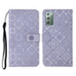 Ethnic Style Embossed Pattern Horizontal Flip Leather Case with Holder & Card Slots & Wallet & Lanyard, For Samsung Galaxy M11, For Samsung Galaxy Note20, For Samsung Galaxy Note20 Ultra, For Samsung Galaxy S10, For Samsung Galaxy S10+�����������������...
