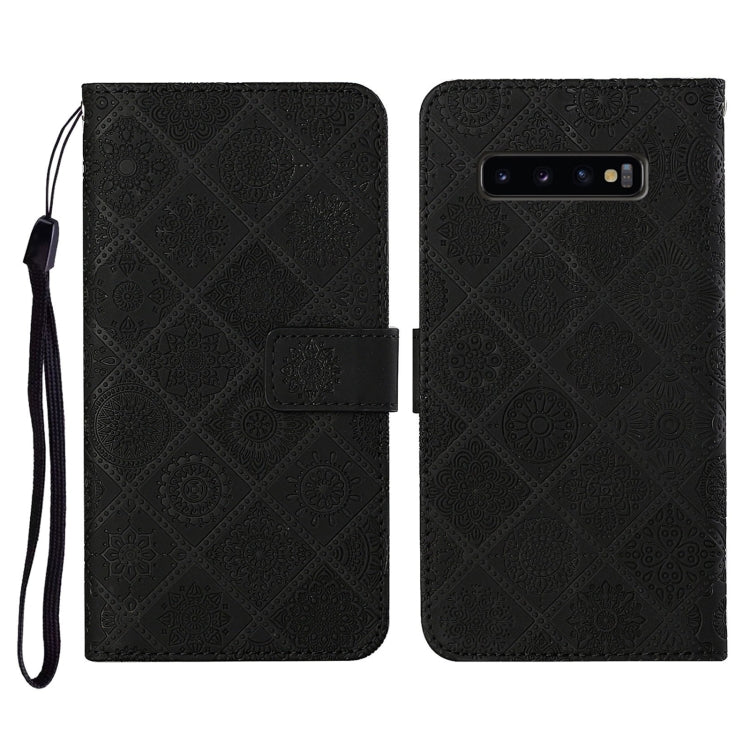 Ethnic Style Embossed Pattern Horizontal Flip Leather Case with Holder & Card Slots & Wallet & Lanyard, For Samsung Galaxy M11, For Samsung Galaxy Note20, For Samsung Galaxy Note20 Ultra, For Samsung Galaxy S10, For Samsung Galaxy S10+�����������������...