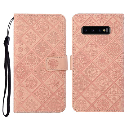 Ethnic Style Embossed Pattern Horizontal Flip Leather Case with Holder & Card Slots & Wallet & Lanyard, For Samsung Galaxy M11, For Samsung Galaxy Note20, For Samsung Galaxy Note20 Ultra, For Samsung Galaxy S10, For Samsung Galaxy S10+�����������������...