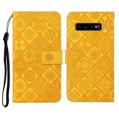 Ethnic Style Embossed Pattern Horizontal Flip Leather Case with Holder & Card Slots & Wallet & Lanyard, For Samsung Galaxy M11, For Samsung Galaxy Note20, For Samsung Galaxy Note20 Ultra, For Samsung Galaxy S10, For Samsung Galaxy S10+�����������������...