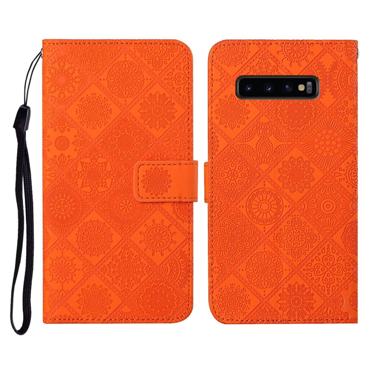 Ethnic Style Embossed Pattern Horizontal Flip Leather Case with Holder & Card Slots & Wallet & Lanyard, For Samsung Galaxy M11, For Samsung Galaxy Note20, For Samsung Galaxy Note20 Ultra, For Samsung Galaxy S10, For Samsung Galaxy S10+�����������������...