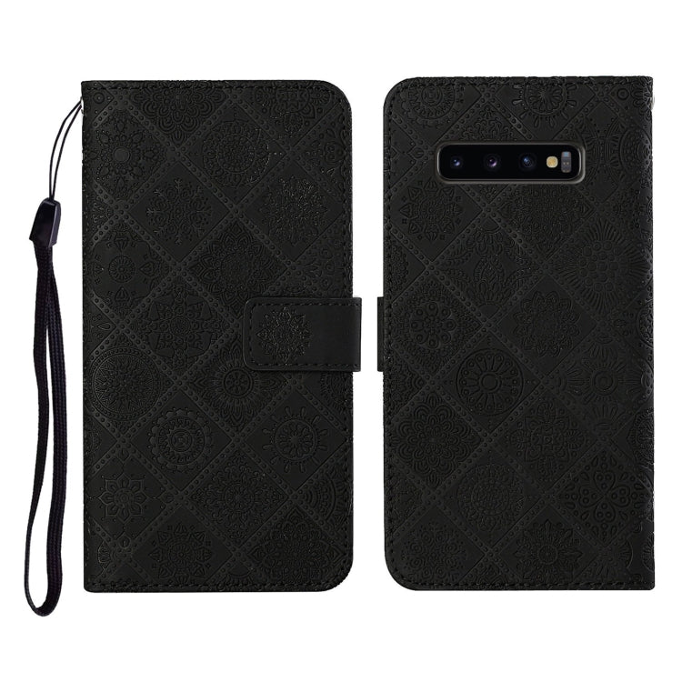 Ethnic Style Embossed Pattern Horizontal Flip Leather Case with Holder & Card Slots & Wallet & Lanyard, For Samsung Galaxy M11, For Samsung Galaxy Note20, For Samsung Galaxy Note20 Ultra, For Samsung Galaxy S10, For Samsung Galaxy S10+�����������������...