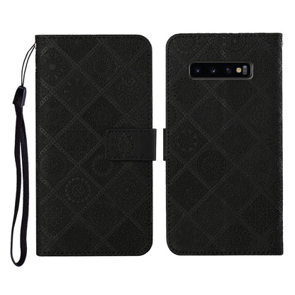 Ethnic Style Embossed Pattern Horizontal Flip Leather Case with Holder & Card Slots & Wallet & Lanyard, For Samsung Galaxy M11, For Samsung Galaxy Note20, For Samsung Galaxy Note20 Ultra, For Samsung Galaxy S10, For Samsung Galaxy S10+�����������������...