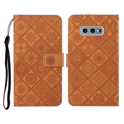 Ethnic Style Embossed Pattern Horizontal Flip Leather Case with Holder & Card Slots & Wallet & Lanyard, For Samsung Galaxy M11, For Samsung Galaxy Note20, For Samsung Galaxy Note20 Ultra, For Samsung Galaxy S10, For Samsung Galaxy S10+�����������������...