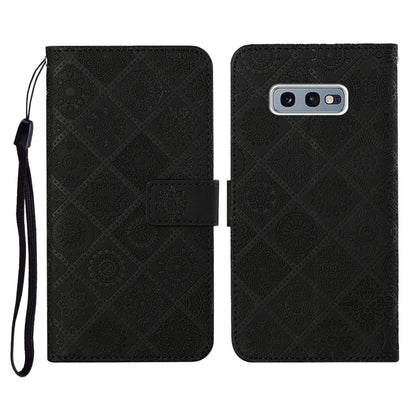 Ethnic Style Embossed Pattern Horizontal Flip Leather Case with Holder & Card Slots & Wallet & Lanyard, For Samsung Galaxy M11, For Samsung Galaxy Note20, For Samsung Galaxy Note20 Ultra, For Samsung Galaxy S10, For Samsung Galaxy S10+�����������������...