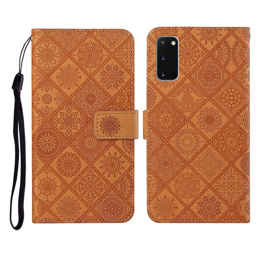 Ethnic Style Embossed Pattern Horizontal Flip Leather Case with Holder & Card Slots & Wallet & Lanyard, For Samsung Galaxy S20, For Samsung Galaxy S20 FE, For Samsung Galaxy S20+, For Samsung Galaxy S20 Ultra, For Samsung Galaxy Galaxy S21 5G����������...