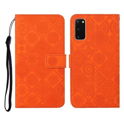 Ethnic Style Embossed Pattern Horizontal Flip Leather Case with Holder & Card Slots & Wallet & Lanyard, For Samsung Galaxy S20, For Samsung Galaxy S20 FE, For Samsung Galaxy S20+, For Samsung Galaxy S20 Ultra, For Samsung Galaxy Galaxy S21 5G����������...