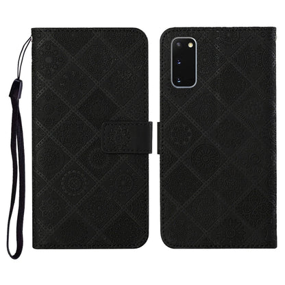 Ethnic Style Embossed Pattern Horizontal Flip Leather Case with Holder & Card Slots & Wallet & Lanyard, For Samsung Galaxy S20, For Samsung Galaxy S20 FE, For Samsung Galaxy S20+, For Samsung Galaxy S20 Ultra, For Samsung Galaxy Galaxy S21 5G����������...