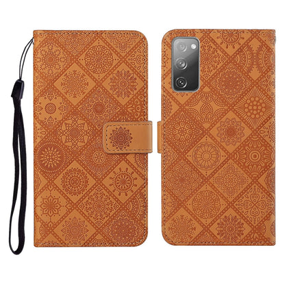 Ethnic Style Embossed Pattern Horizontal Flip Leather Case with Holder & Card Slots & Wallet & Lanyard, For Samsung Galaxy S20, For Samsung Galaxy S20 FE, For Samsung Galaxy S20+, For Samsung Galaxy S20 Ultra, For Samsung Galaxy Galaxy S21 5G����������...