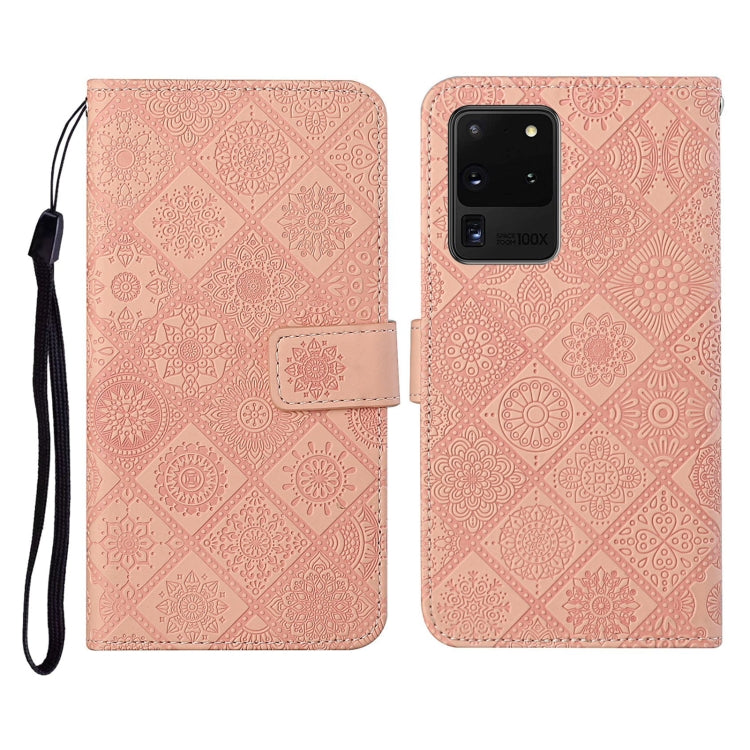 Ethnic Style Embossed Pattern Horizontal Flip Leather Case with Holder & Card Slots & Wallet & Lanyard, For Samsung Galaxy S20, For Samsung Galaxy S20 FE, For Samsung Galaxy S20+, For Samsung Galaxy S20 Ultra, For Samsung Galaxy Galaxy S21 5G����������...