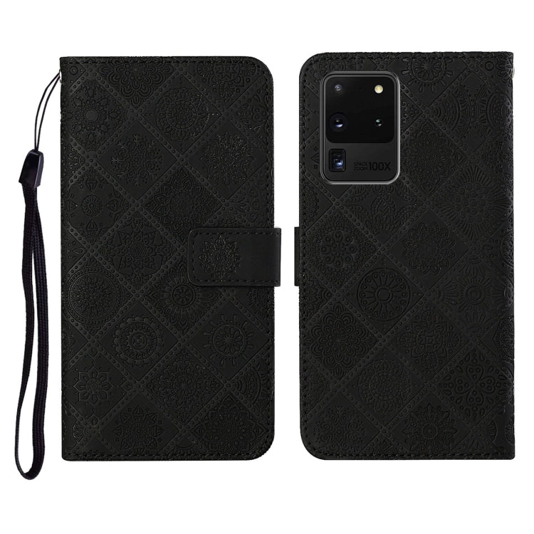 Ethnic Style Embossed Pattern Horizontal Flip Leather Case with Holder & Card Slots & Wallet & Lanyard, For Samsung Galaxy S20, For Samsung Galaxy S20 FE, For Samsung Galaxy S20+, For Samsung Galaxy S20 Ultra, For Samsung Galaxy Galaxy S21 5G����������...