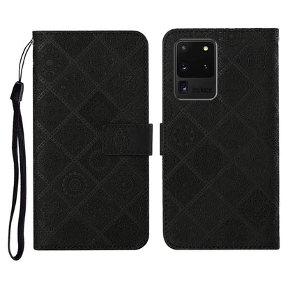 Ethnic Style Embossed Pattern Horizontal Flip Leather Case with Holder & Card Slots & Wallet & Lanyard, For Samsung Galaxy S20, For Samsung Galaxy S20 FE, For Samsung Galaxy S20+, For Samsung Galaxy S20 Ultra, For Samsung Galaxy Galaxy S21 5G����������...