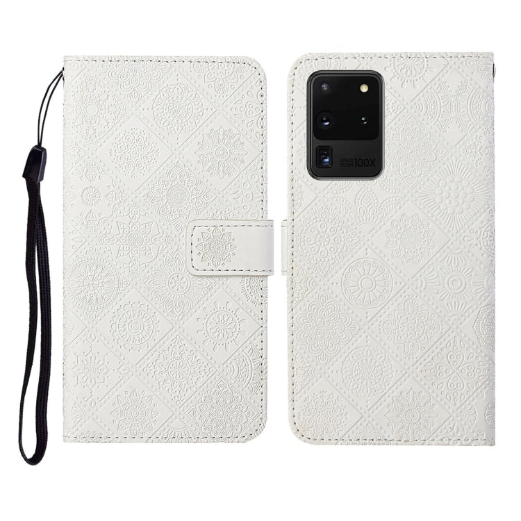 Ethnic Style Embossed Pattern Horizontal Flip Leather Case with Holder & Card Slots & Wallet & Lanyard, For Samsung Galaxy S20, For Samsung Galaxy S20 FE, For Samsung Galaxy S20+, For Samsung Galaxy S20 Ultra, For Samsung Galaxy Galaxy S21 5G����������...