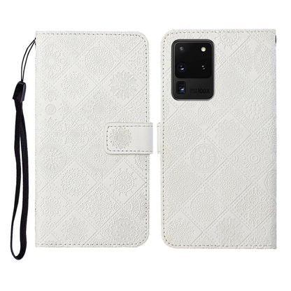 Ethnic Style Embossed Pattern Horizontal Flip Leather Case with Holder & Card Slots & Wallet & Lanyard, For Samsung Galaxy S20, For Samsung Galaxy S20 FE, For Samsung Galaxy S20+, For Samsung Galaxy S20 Ultra, For Samsung Galaxy Galaxy S21 5G����������...