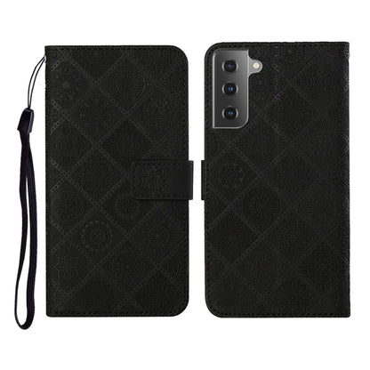 Ethnic Style Embossed Pattern Horizontal Flip Leather Case with Holder & Card Slots & Wallet & Lanyard, For Samsung Galaxy S20, For Samsung Galaxy S20 FE, For Samsung Galaxy S20+, For Samsung Galaxy S20 Ultra, For Samsung Galaxy Galaxy S21 5G����������...