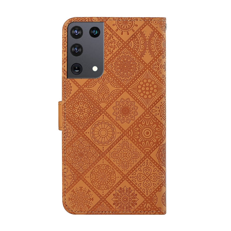 Ethnic Style Embossed Pattern Horizontal Flip Leather Case with Holder & Card Slots & Wallet & Lanyard, For Samsung Galaxy S21Ultra 5G, For Samsung Galaxy A02s (US Version)