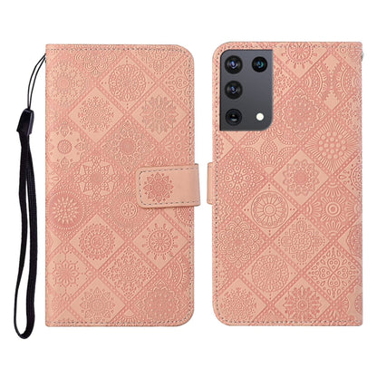 Ethnic Style Embossed Pattern Horizontal Flip Leather Case with Holder & Card Slots & Wallet & Lanyard, For Samsung Galaxy S21Ultra 5G, For Samsung Galaxy A02s (US Version)