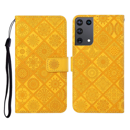 Ethnic Style Embossed Pattern Horizontal Flip Leather Case with Holder & Card Slots & Wallet & Lanyard, For Samsung Galaxy S21Ultra 5G, For Samsung Galaxy A02s (US Version)