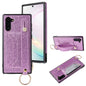 Glitter Powder PU+TPU Shockproof Protective Case with Holder & Card Slots & Wrist Strap, For Samsung Galaxy Note 10, For Samsung Galaxy Note 10 Pro