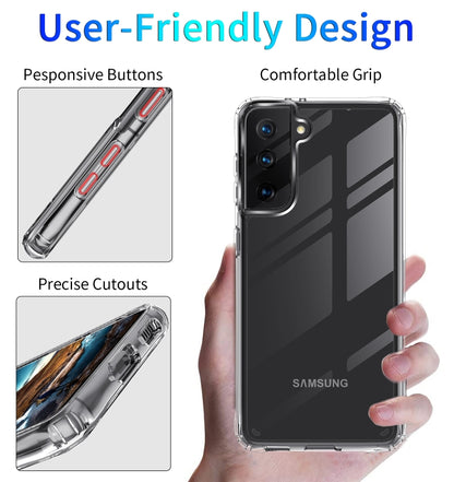Shockproof Thickening Acrylic Protective Case, For Samsung Galaxy S21 5G, For Samsung Galaxy S21+ 5G, For Samsung Galaxy S21 Ultra 5G