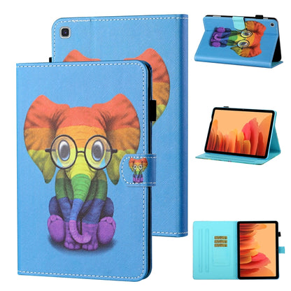 Coloured Drawing Stitching Horizontal Flip Leather Case with Holder & Card Slot & Sleep / Wake-up Function, For Samsung Galaxy Tab A7 10.4 (2020) T500/T505, For Samsung Galaxy Tab S6 Lite P610/P615, For Samsung Galaxy Tab A 8.0 (2019) T290/T295��������...