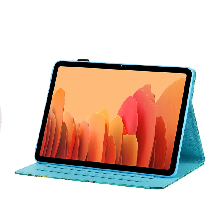 Coloured Drawing Stitching Horizontal Flip Leather Case with Holder & Card Slot & Sleep / Wake-up Function, For Samsung Galaxy Tab A7 10.4 (2020) T500/T505, For Samsung Galaxy Tab S6 Lite P610/P615, For Samsung Galaxy Tab A 8.0 (2019) T290/T295��������...