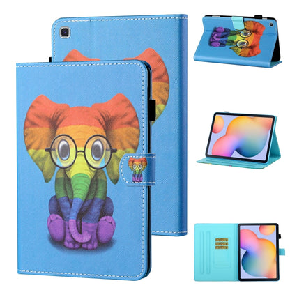 Coloured Drawing Stitching Horizontal Flip Leather Case with Holder & Card Slot & Sleep / Wake-up Function, For Samsung Galaxy Tab A7 10.4 (2020) T500/T505, For Samsung Galaxy Tab S6 Lite P610/P615, For Samsung Galaxy Tab A 8.0 (2019) T290/T295��������...