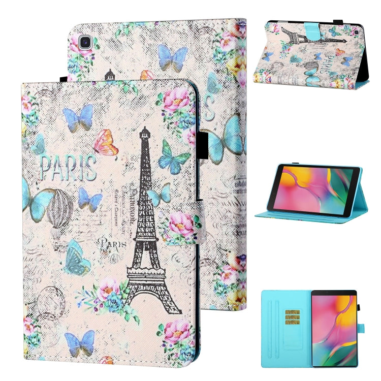 Coloured Drawing Stitching Horizontal Flip Leather Case with Holder & Card Slot & Sleep / Wake-up Function, For Samsung Galaxy Tab A7 10.4 (2020) T500/T505, For Samsung Galaxy Tab S6 Lite P610/P615, For Samsung Galaxy Tab A 8.0 (2019) T290/T295��������...