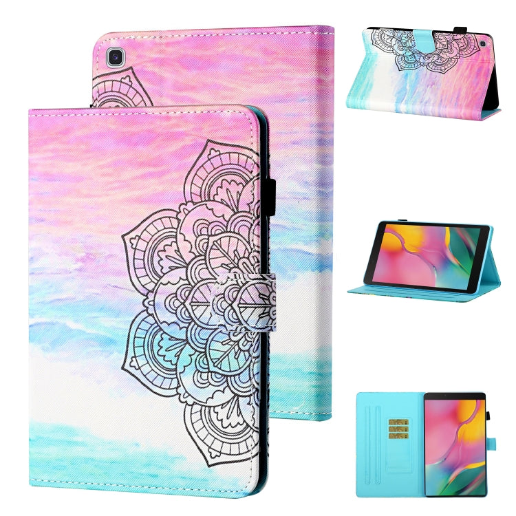 Coloured Drawing Stitching Horizontal Flip Leather Case with Holder & Card Slot & Sleep / Wake-up Function, For Samsung Galaxy Tab A7 10.4 (2020) T500/T505, For Samsung Galaxy Tab S6 Lite P610/P615, For Samsung Galaxy Tab A 8.0 (2019) T290/T295��������...